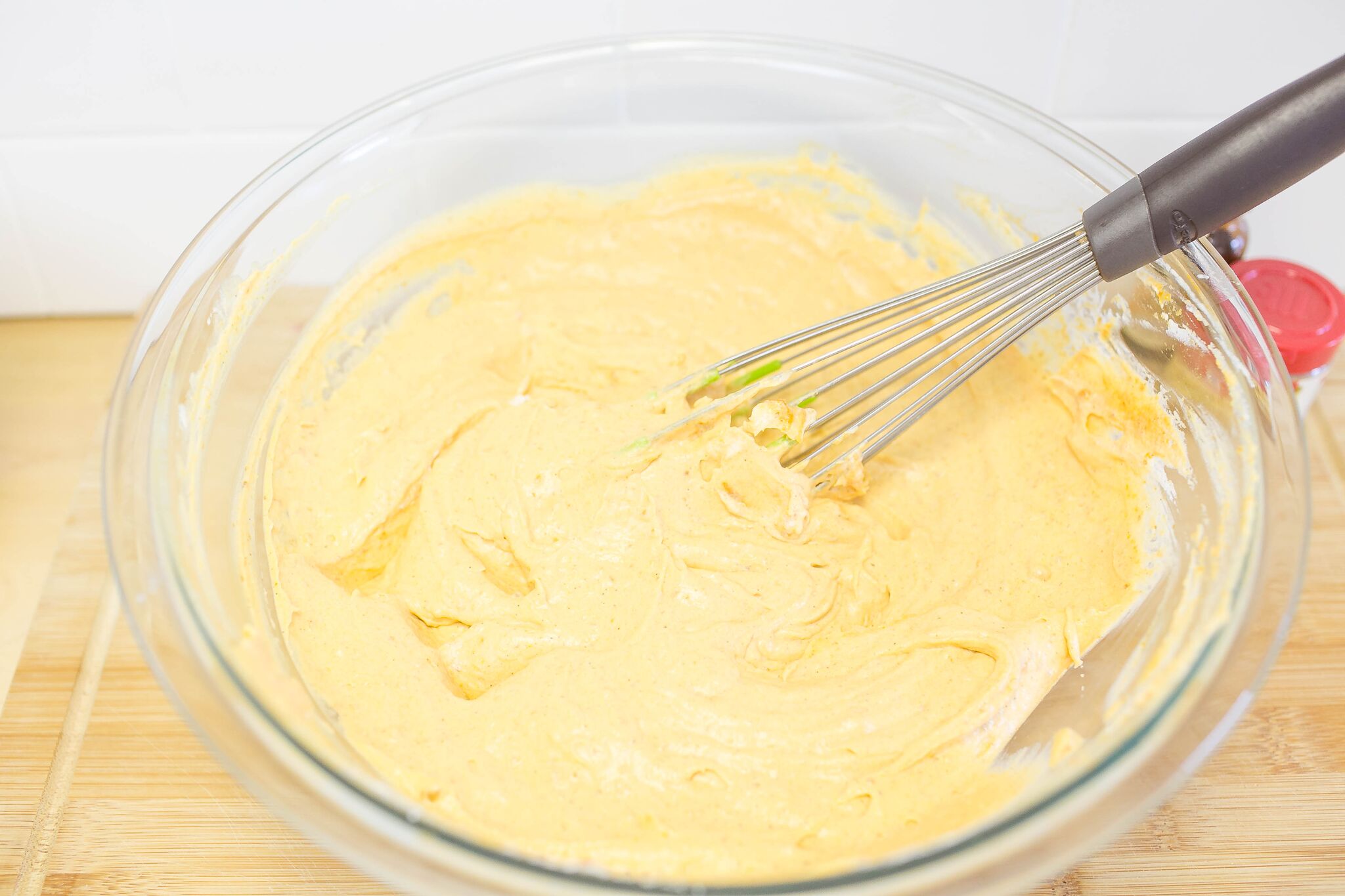 Mix in the Cool Whip to the pumpkin mixture until combined. 