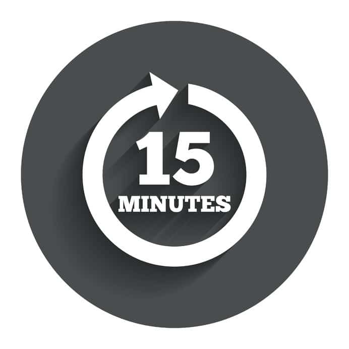 Have an extra 15 minutes in your day? here are some tips on how to get more done in that time