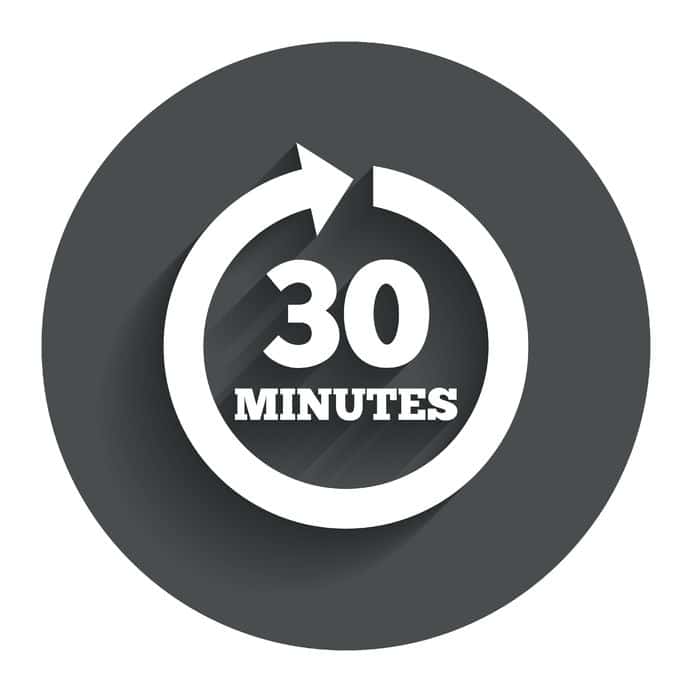 Find yourself with an extra 30 minutes to spare? Here's how to make the most of your time.