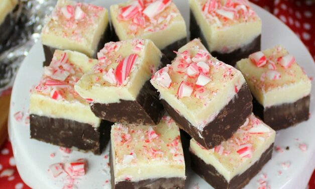 Easy Peppermint Bark Fudge