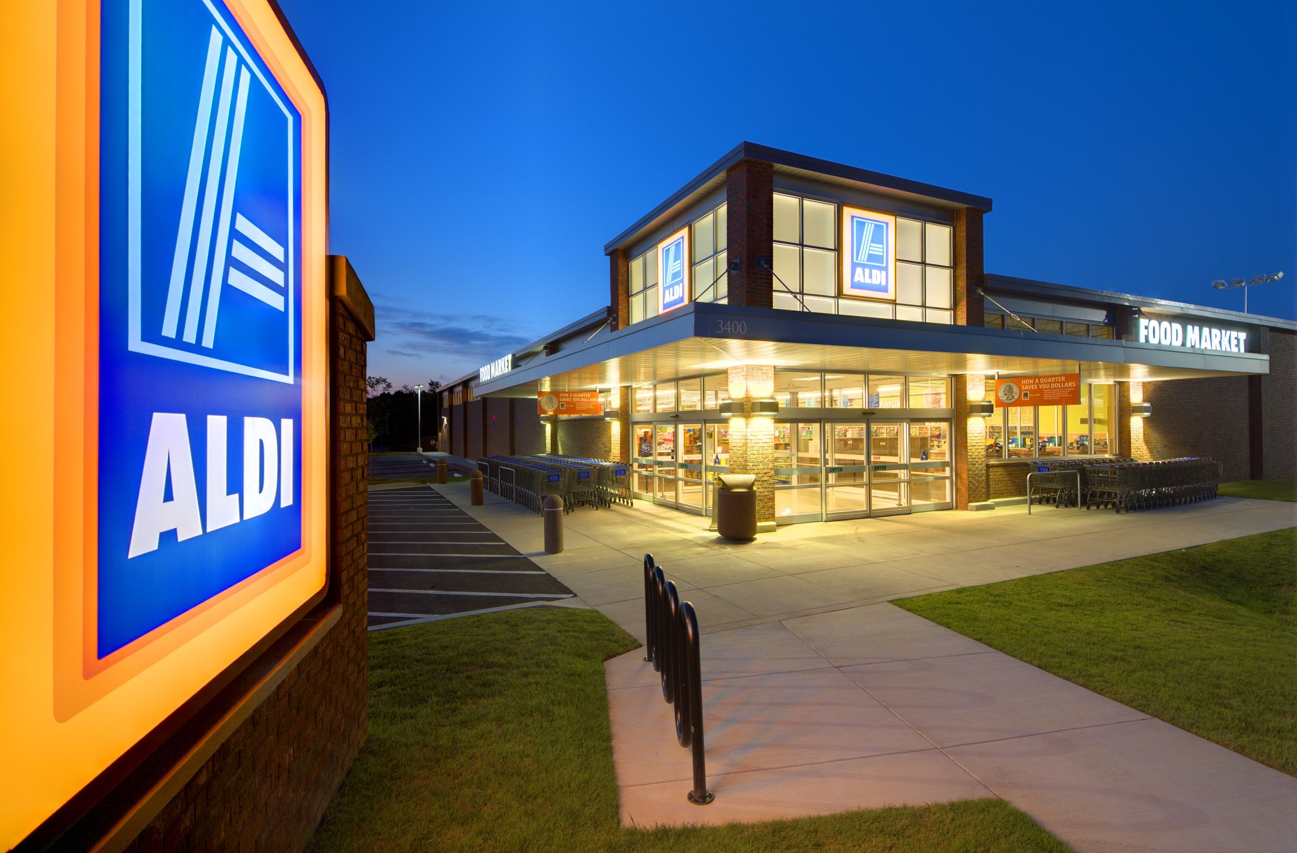 Shop at stores like Aldi to save on groceries.