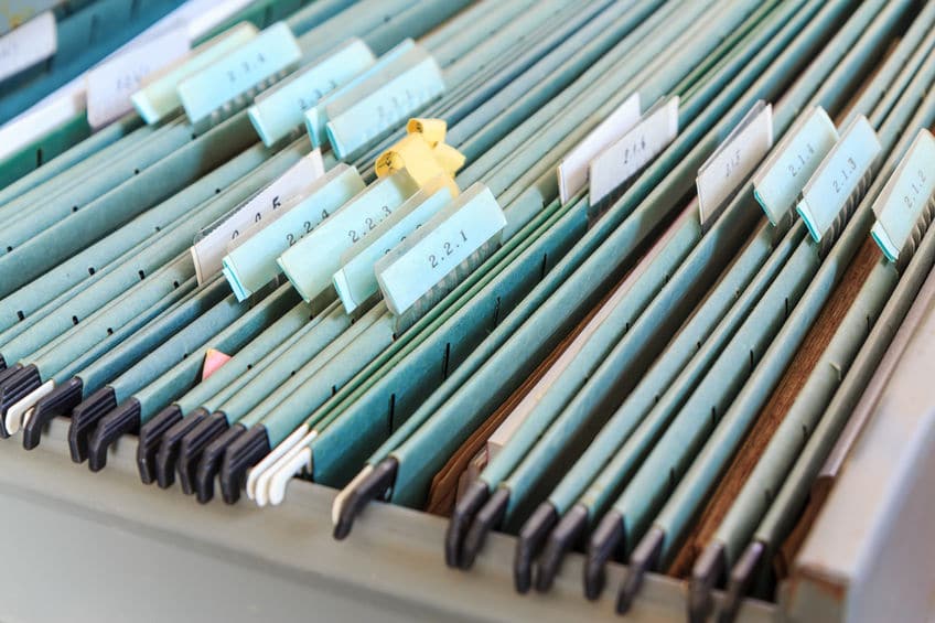 File important documents and keep everything clearly labeled and organized for easy keeping