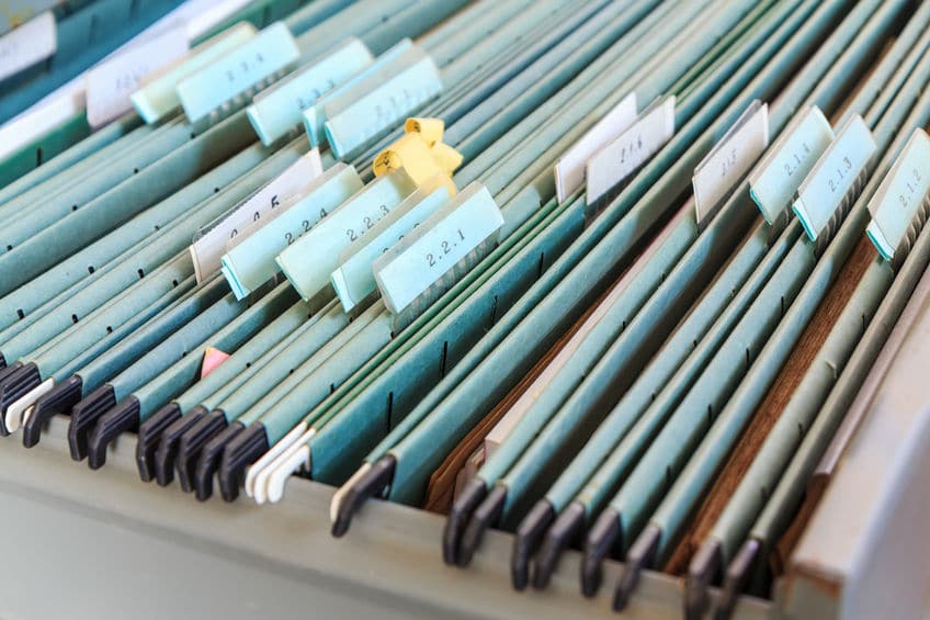 File important documents and keep everything clearly labeled and organized for easy keeping