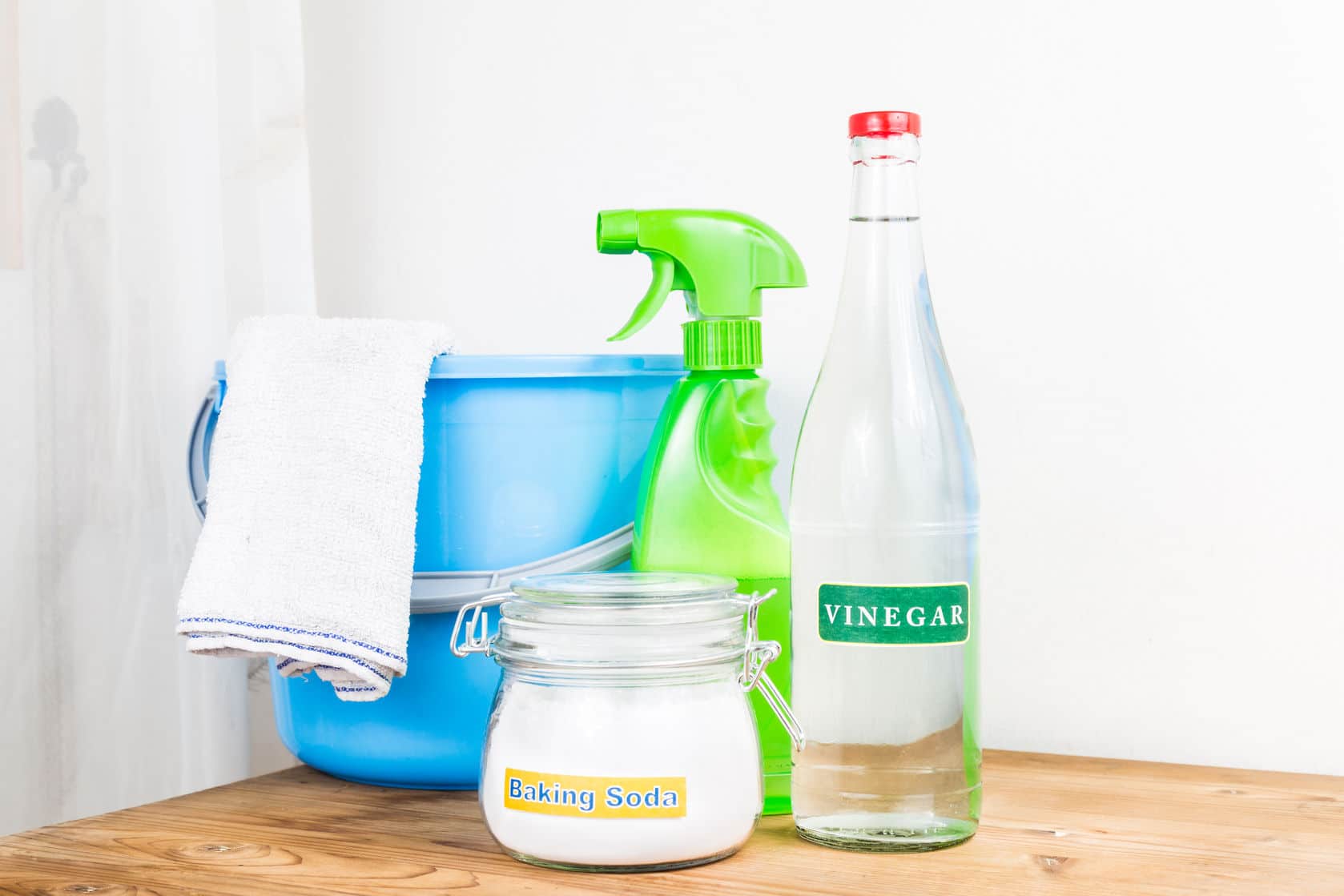 Make your own cleaning products to save money.