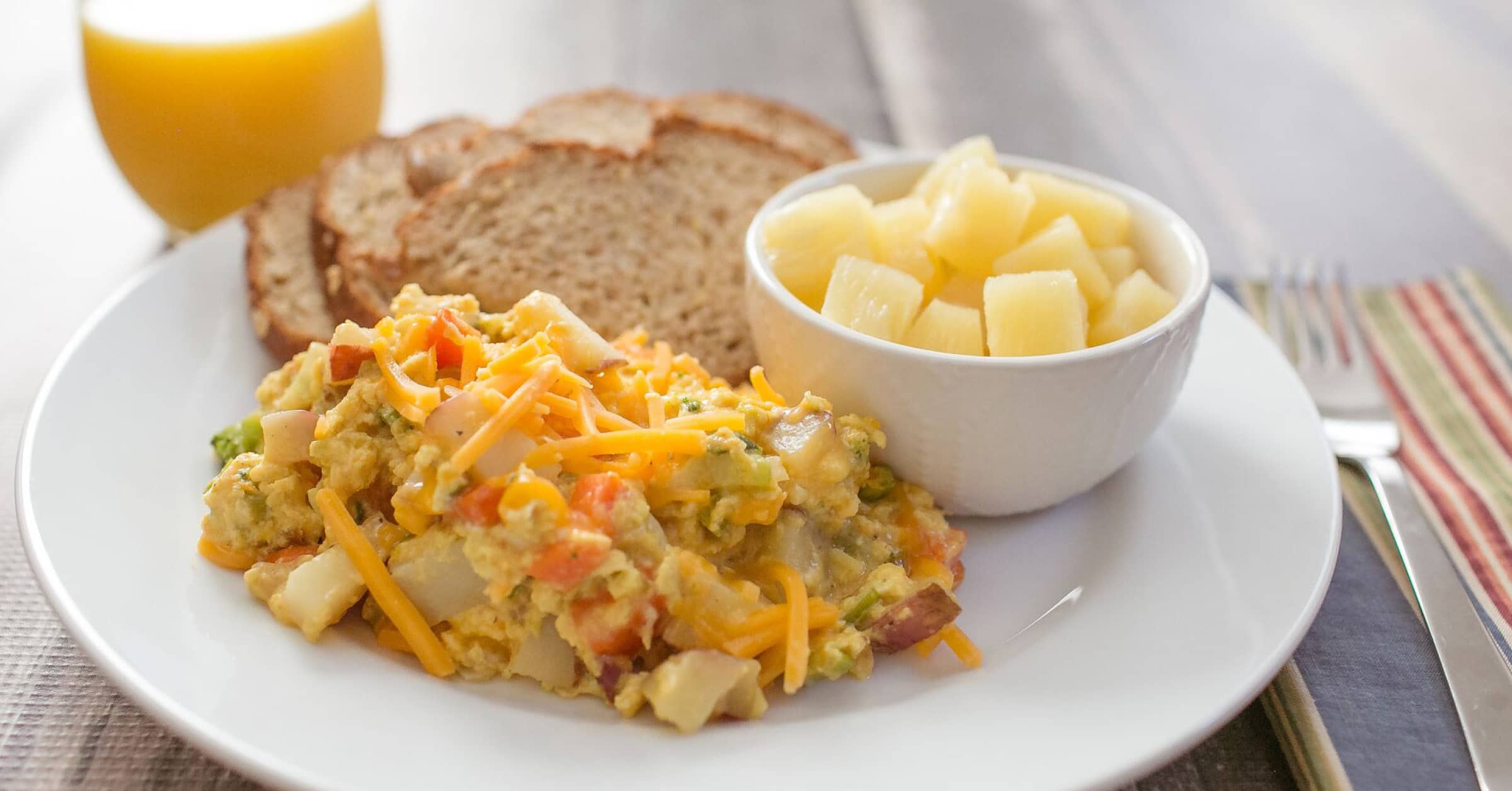 Easy Scrambled Eggs with Veggies Living Well Spending Less®