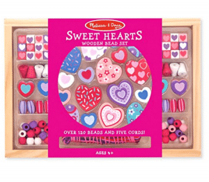 Sweethearts Wooden Beads Set for Necklace and Jewelry Making | 15 Awesome Valentine Gift Ideas Under $15