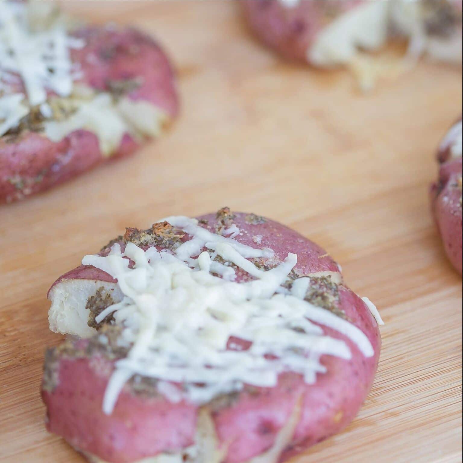 Smashed Pecorino Romano Potatoes