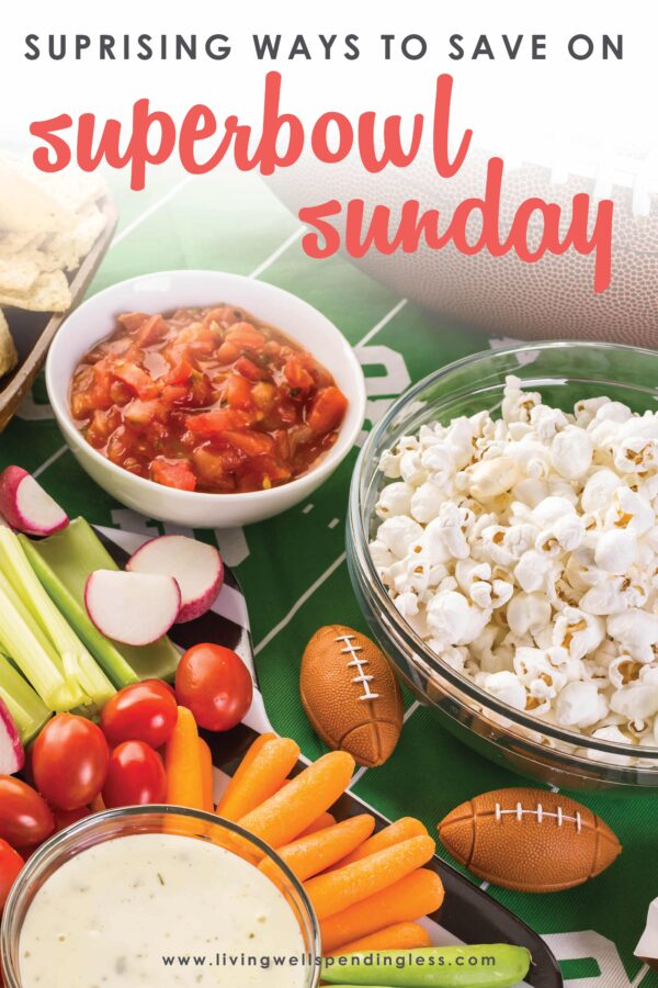 The Super Bowl is an easy occasion to bring everyone together, but it can also be an expensive one if you're not careful. So we've put together our best tips to help you save big, still have a feast, without sacrificing any of the fun, and enjoy your Super Bowl party. #superbowlparty #potluck #smartsavings #partyonabudget #superbowlsavings #superbowlpotluck #partysavingtips