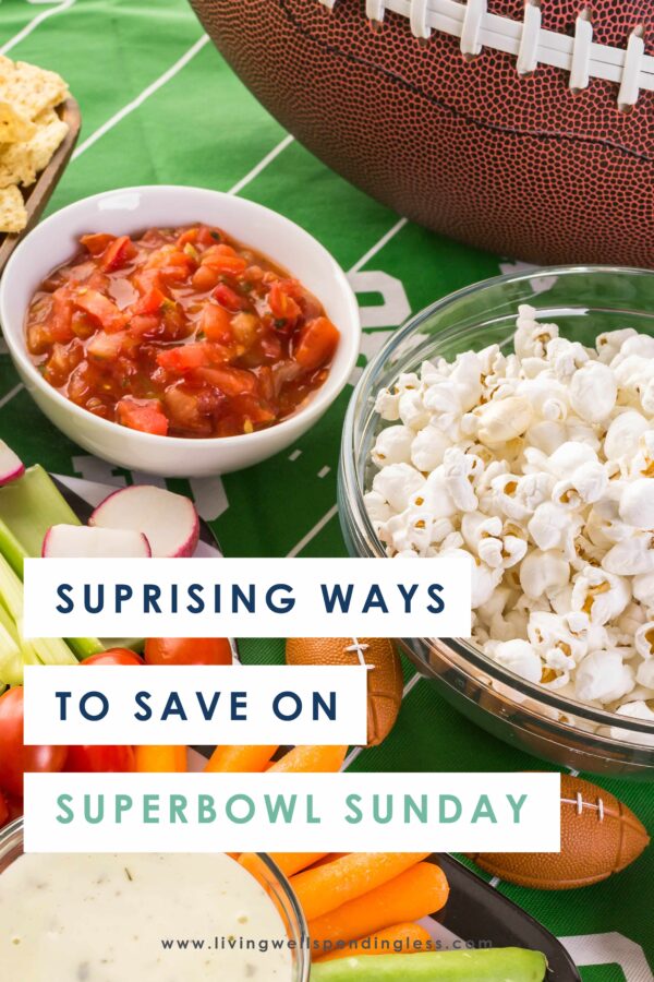 The Super Bowl is an easy occasion to bring everyone together, but it can also be an expensive one if you're not careful. So we've put together our best tips to help you save big, still have a feast, without sacrificing any of the fun, and enjoy your Super Bowl party. #superbowlparty #potluck #smartsavings #partyonabudget #superbowlsavings #superbowlpotluck #partysavingtips