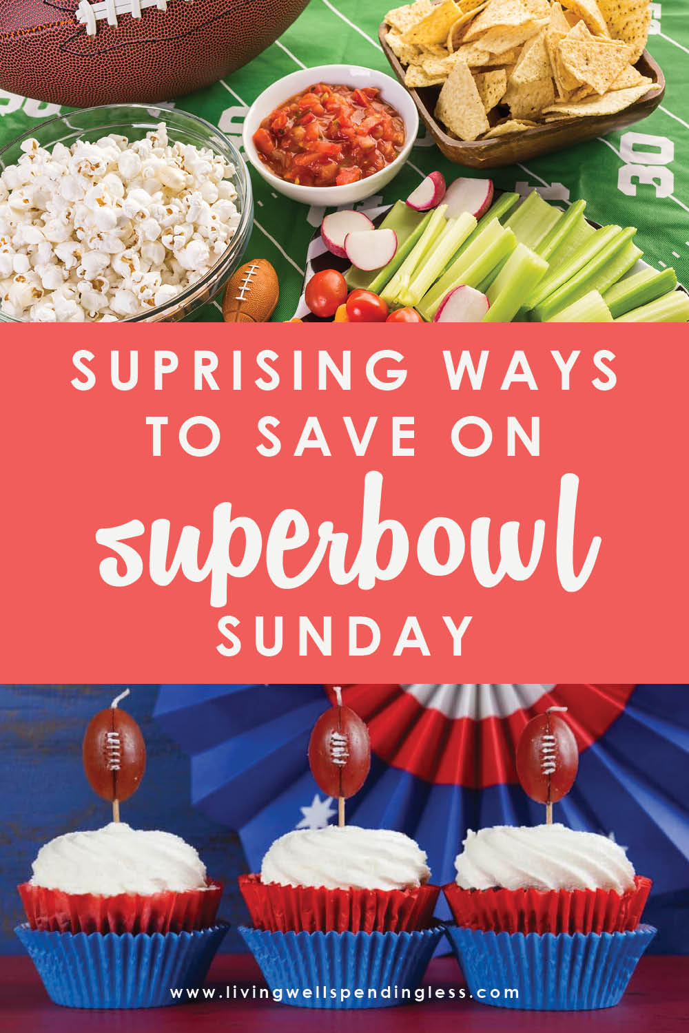 The Super Bowl is an easy occasion to bring everyone together, but it can also be an expensive one if you're not careful. So we've put together our best tips to help you save big, still have a feast, without sacrificing any of the fun, and enjoy your Super Bowl party. #superbowlparty #potluck #smartsavings #partyonabudget #superbowlsavings #superbowlpotluck #partysavingtips