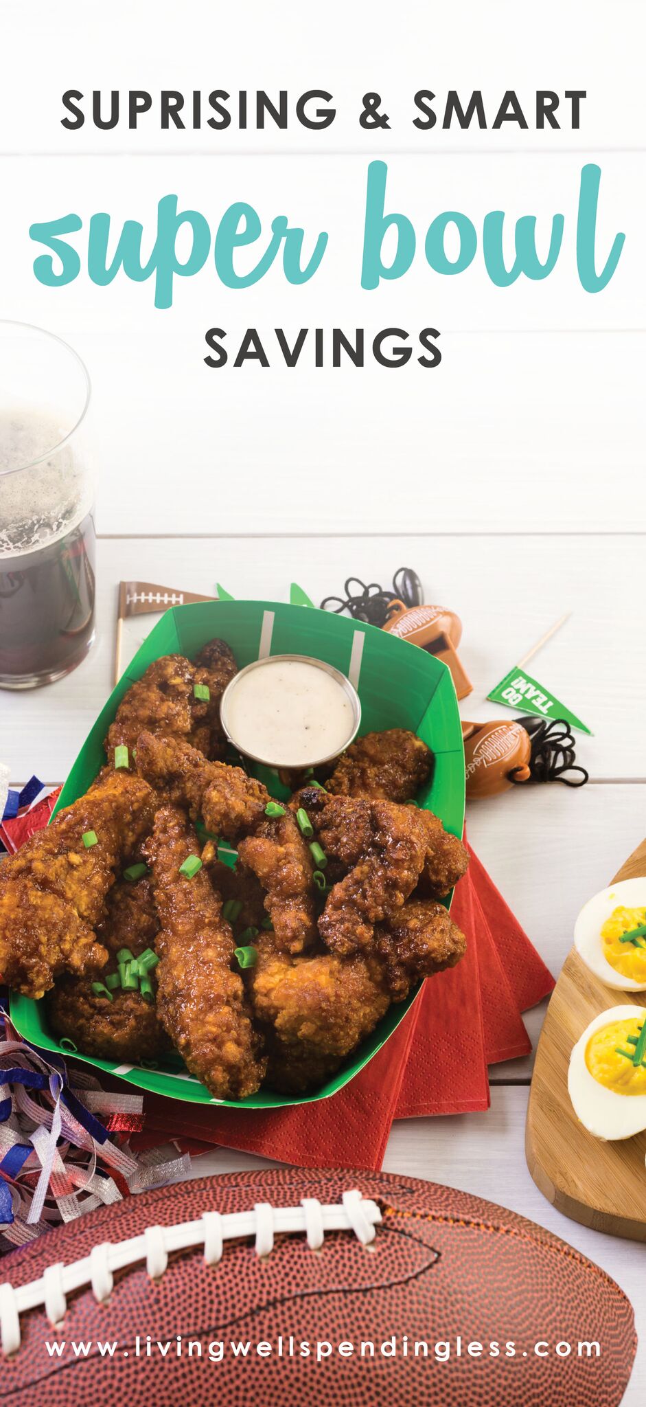 Surprising and Smart Super Bowl Savings⎢Hosting a Super Bowl Party on a Budget⎢Potluck⎢Fun Party Ideas⎢Smart Savings⎢Parties on a Budget⎢Creative Party Ideas