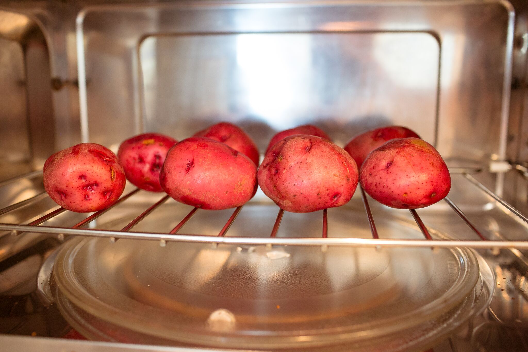 Par cook the potatoes.