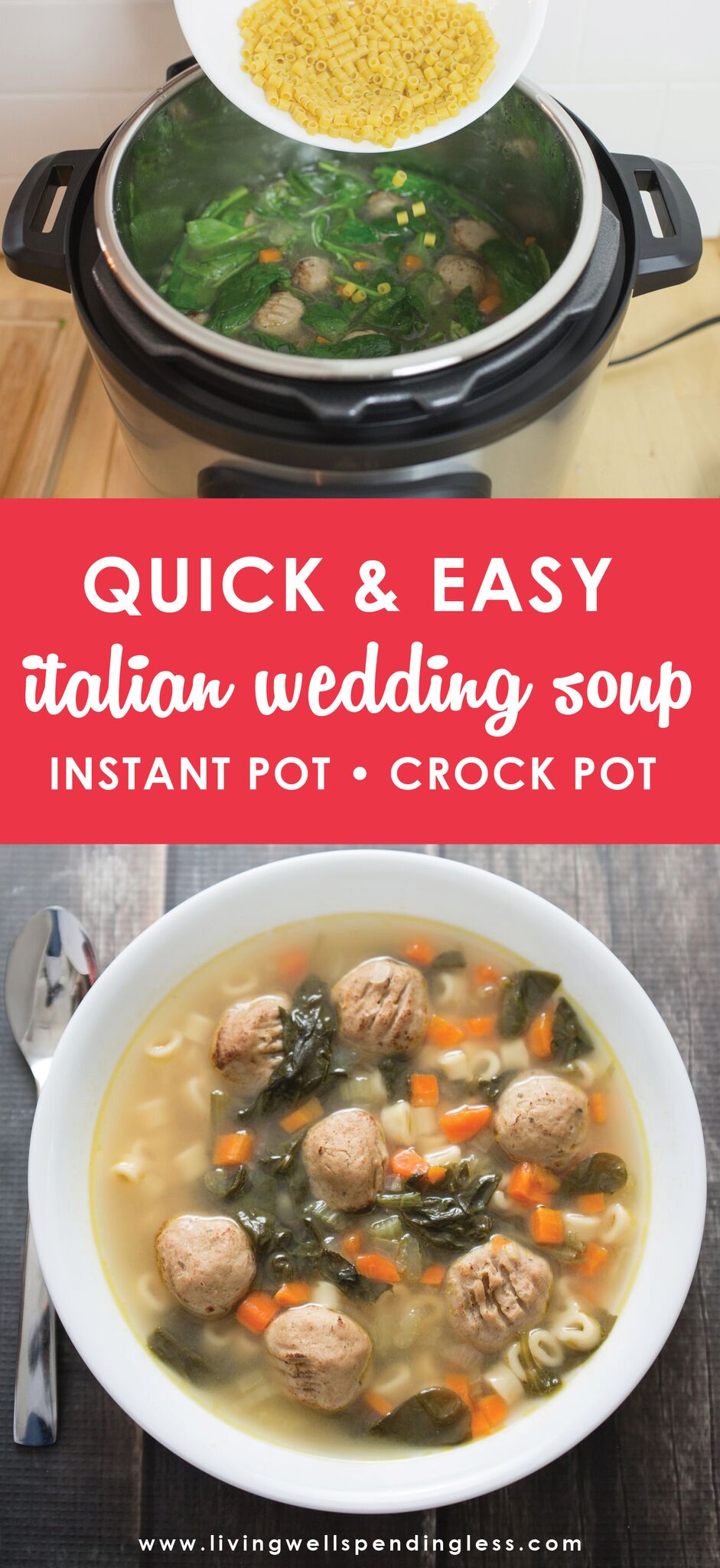 Easy Italian Wedding Soup | Living Well Spending Less®