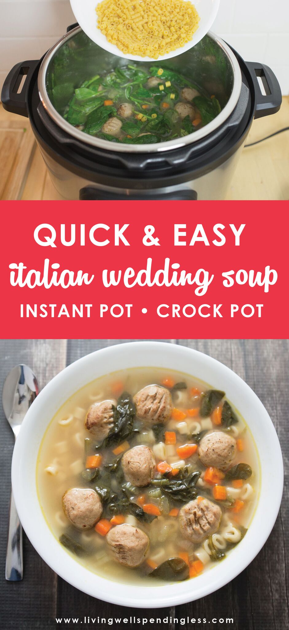 Italian Wedding Soup Recipe Crock Pot Easy Italian Wedding Soup | Living Well Spending Less®