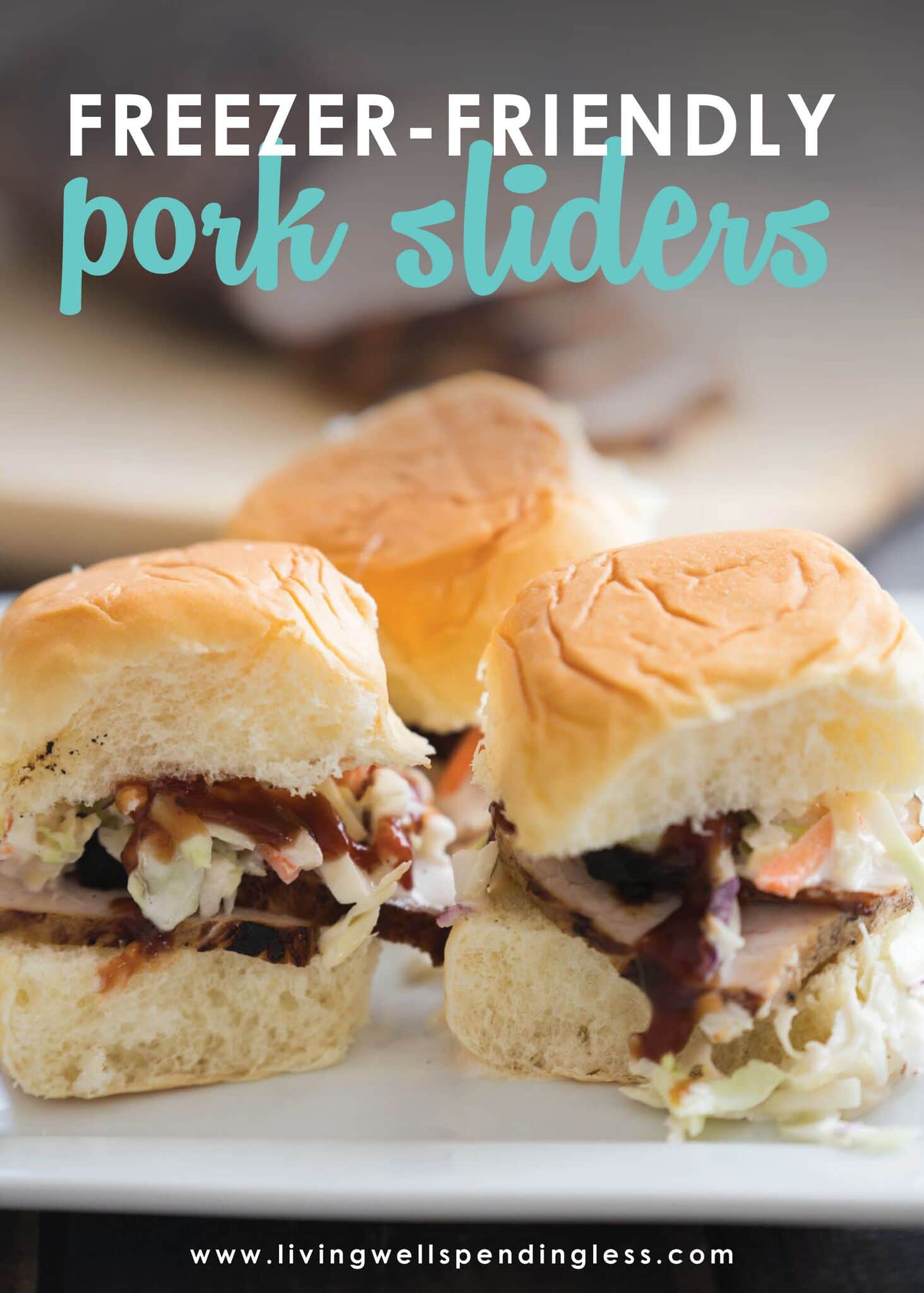 Pork Sliders with Slaw ⎢ Freezer Friendly Dinner Recipe ⎢ 10 Meals in an Hour ⎢ Food Made Simple ⎢ Family Dinner
