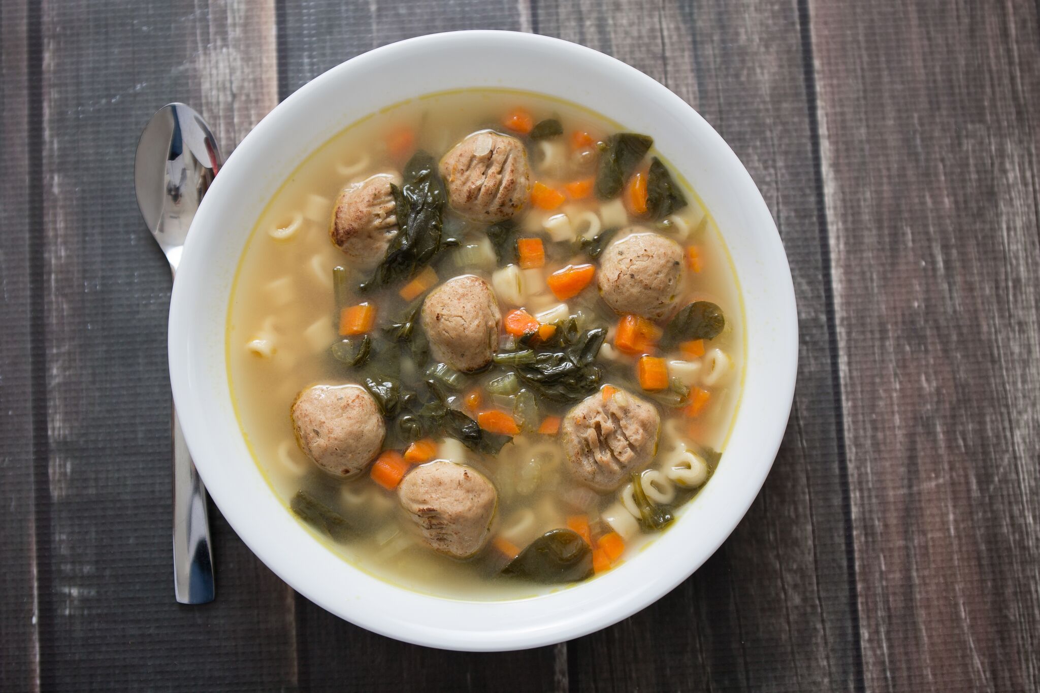 Serve finished Italian wedding soup in bowls and enjoy. 