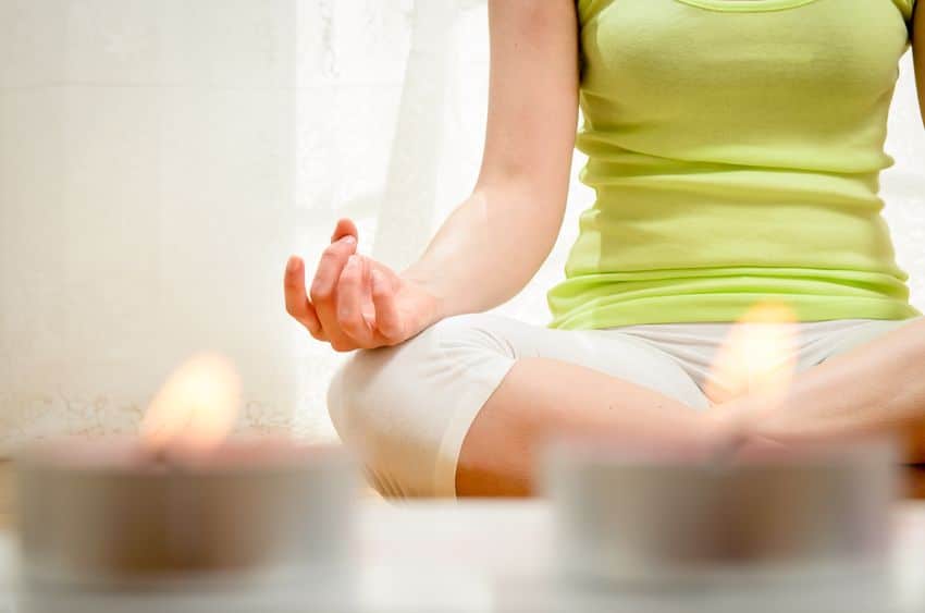 Taking the time to meditate is a great way to de-stress and age gracefully. 