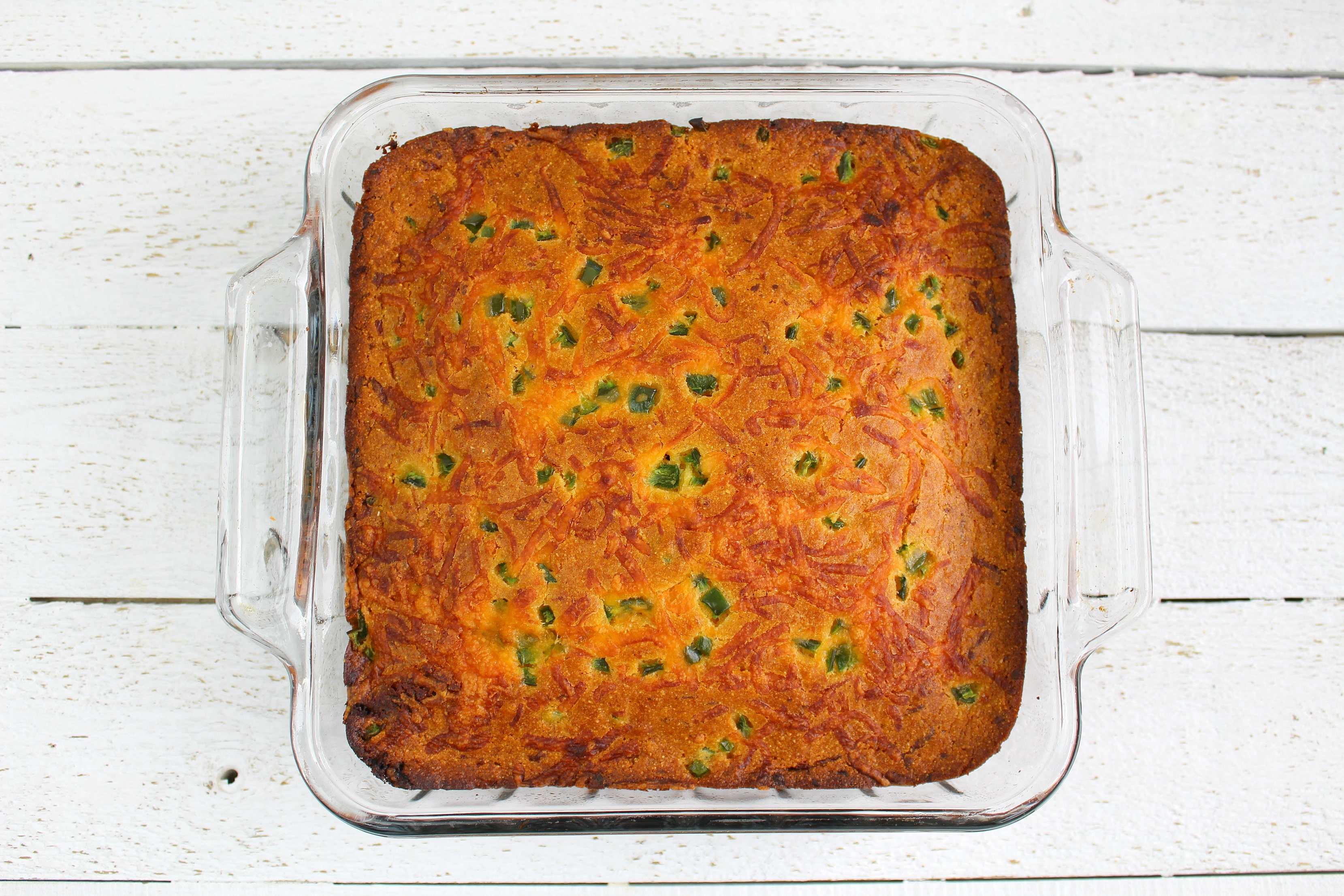 Serve this jalapeno cornbread plain or with honey butter