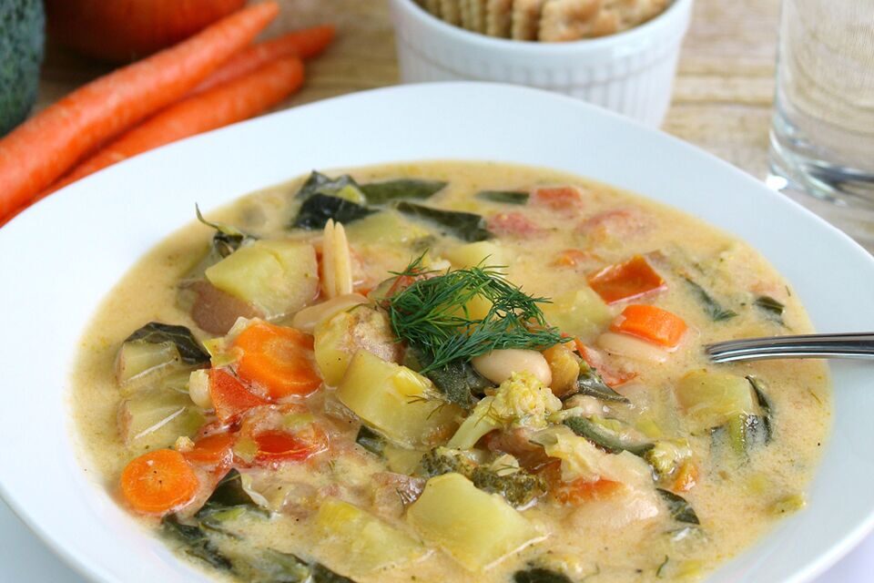 Creamy Dill Vegetable Soup