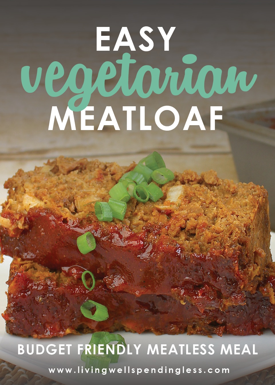 Craving good old fashioned comfort food without the guilt? Don't miss this freezer friendly vegetarian meatloaf with step-by-step directions! 