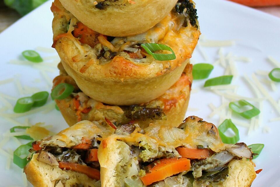 Roasted Veggie Cupcakes