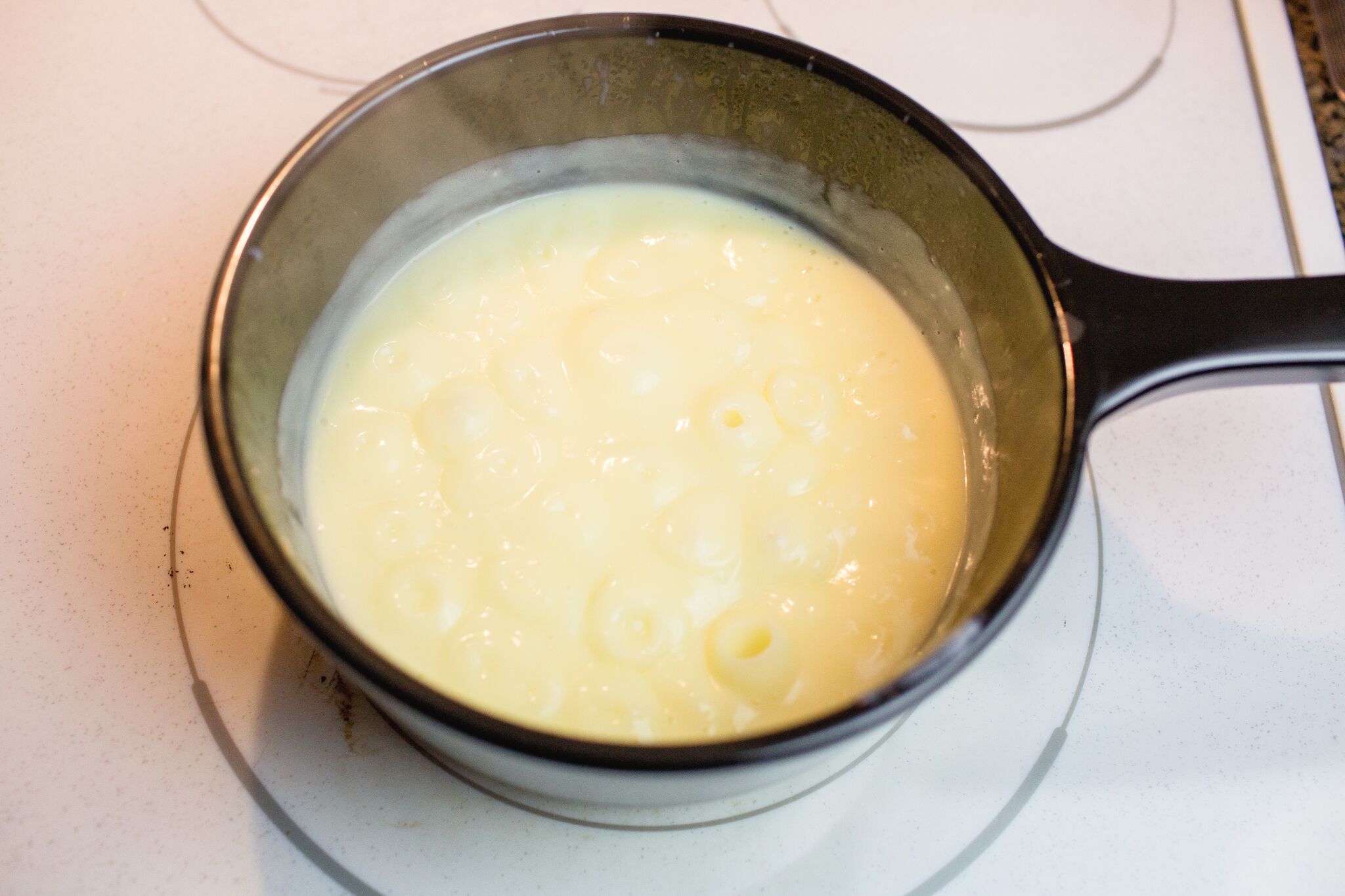 Bring the key lime mixture to a boil