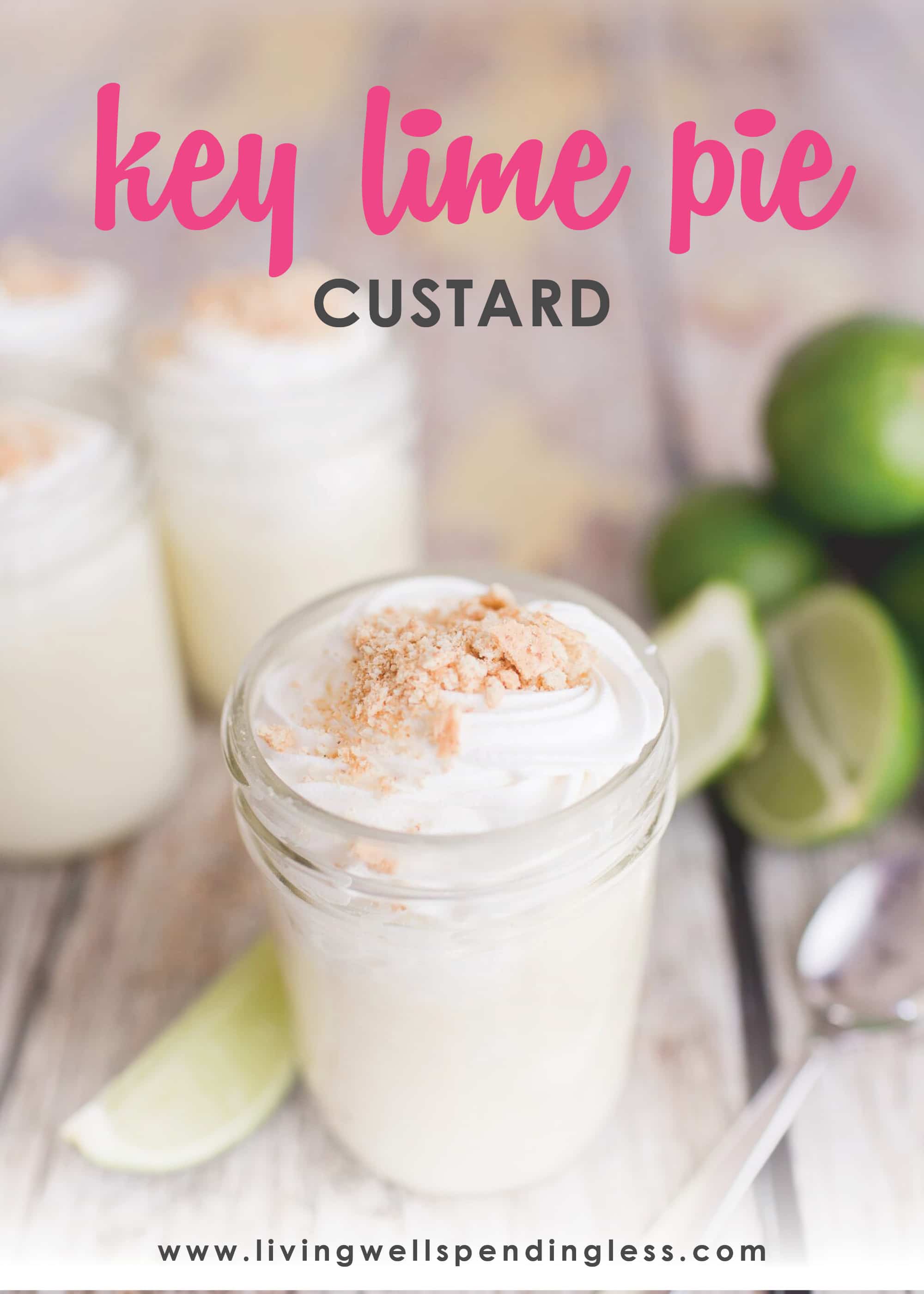 Need a go-to dessert recipe to keep on hand for impromptu guests and last-minute cravings? This simple 5-ingredient Key Lime Pie Custard is sure to be a hit! It comes together fast with just a few staples (and one creative ingredient!). #livingwellspendingless #desserts #recipes #dessertrecipes #easydesserts