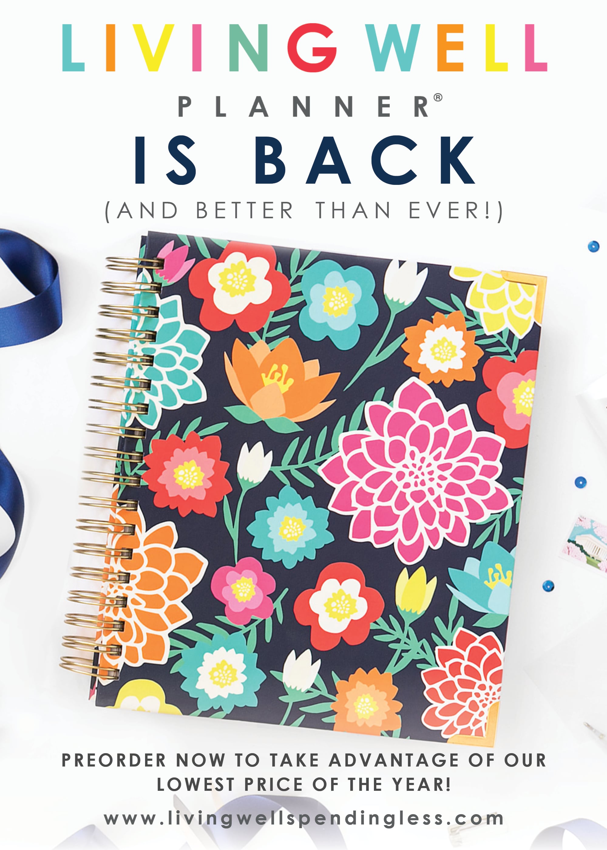 Our fresh new Living Well Planner® is now available for pre-order, and we can't WAIT to share it with you! In fact, we are pretty sure our latest edition is going to knock your socks off! Keep reading to find out more about what the next generation of the life-changing Living Well Planner® will include, how you can get your hands on one, and how you can take advantage of our lowest price of the entire year (plus get 2 AWESOME free gifts with your purchase!)