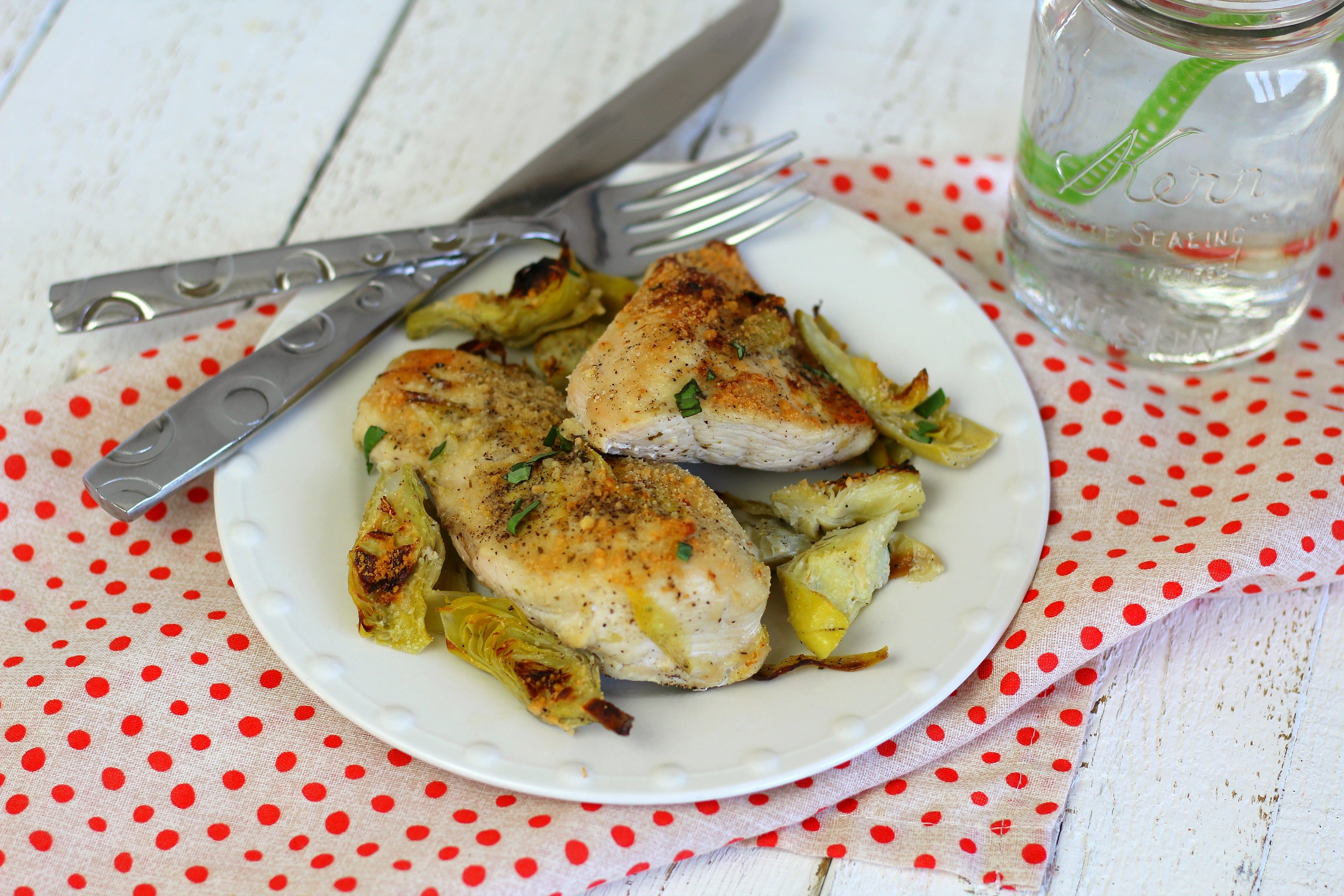 This easy one-pan chicken and artichokes recipe is an easy weeknight dinner