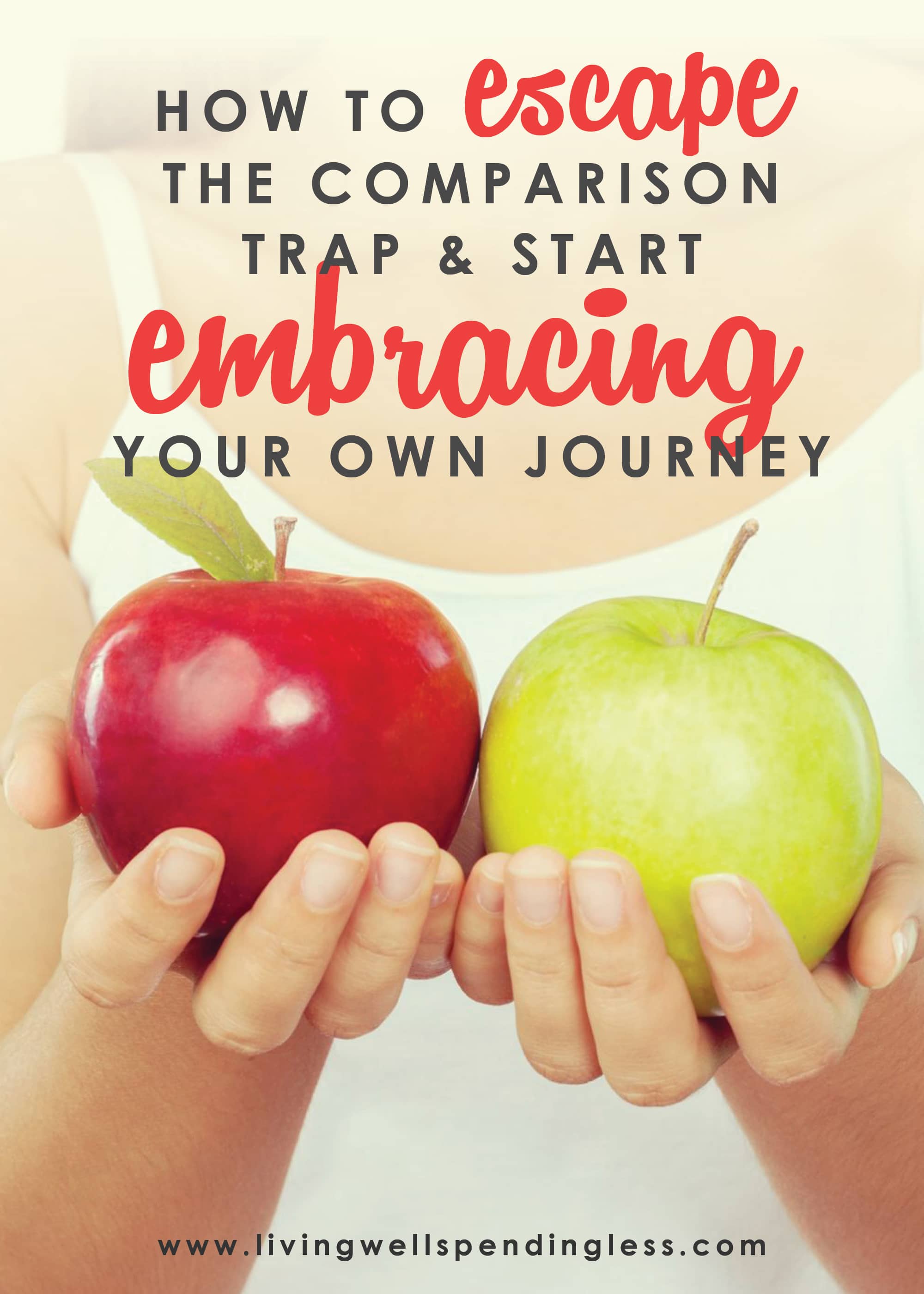 How to escape the comparison trap and start embracing your own journey.