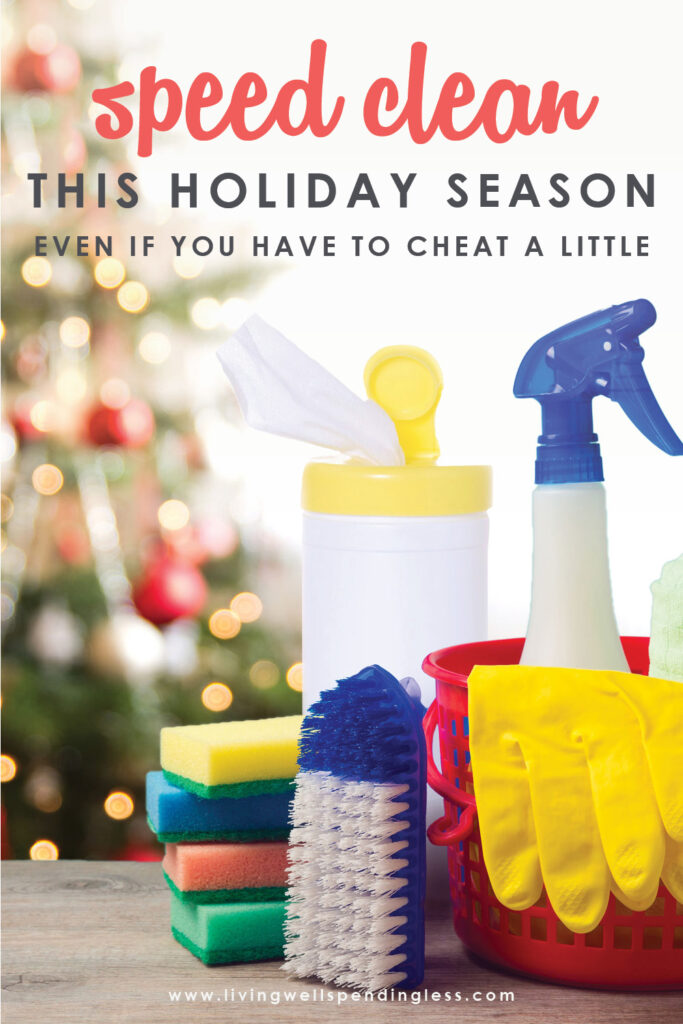 Don't have any extra time to clean during the hustle and bustle of the holiday season? No sweat! Our holiday speed cleaning routine can help you tidy your home in half the time to help you keep your sparkle all season long!