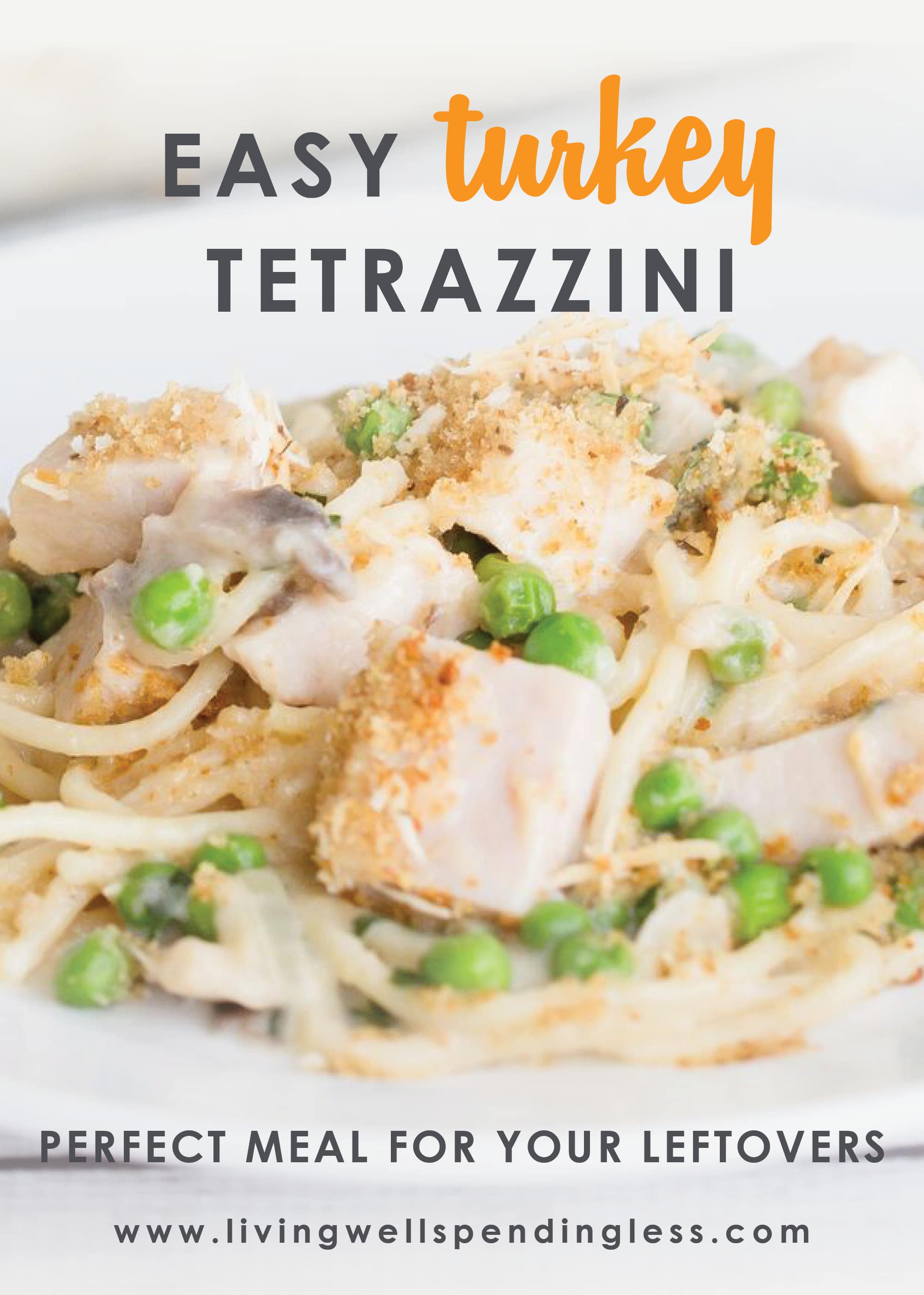 Got turkey leftovers? This Turkey Tetrazzini recipe is one creamy, comforting, and easy to make casserole recipe that will delight your whole family!