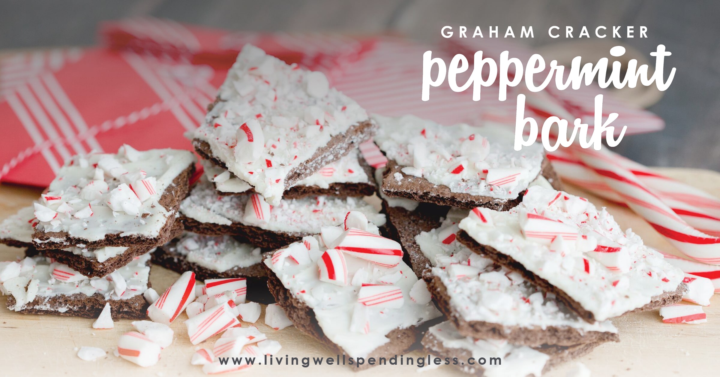 Graham Cracker Peppermint Bark 3 Ingredient Holiday Recipe