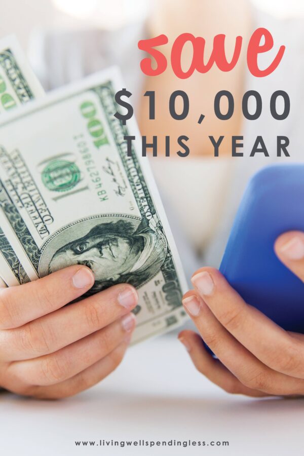 What could you do with an extra $10,000? Believe it or not, padding your bank account with some serious cash is not as hard (or as painful) as you might think. In fact, a little proactive planning now could mean a lot more financial security come this time next year. This helpful post will give you practical and real-life advice on how to save $10,000 this year. #savingtips #financialsecurity #savemoney #emergencyfund