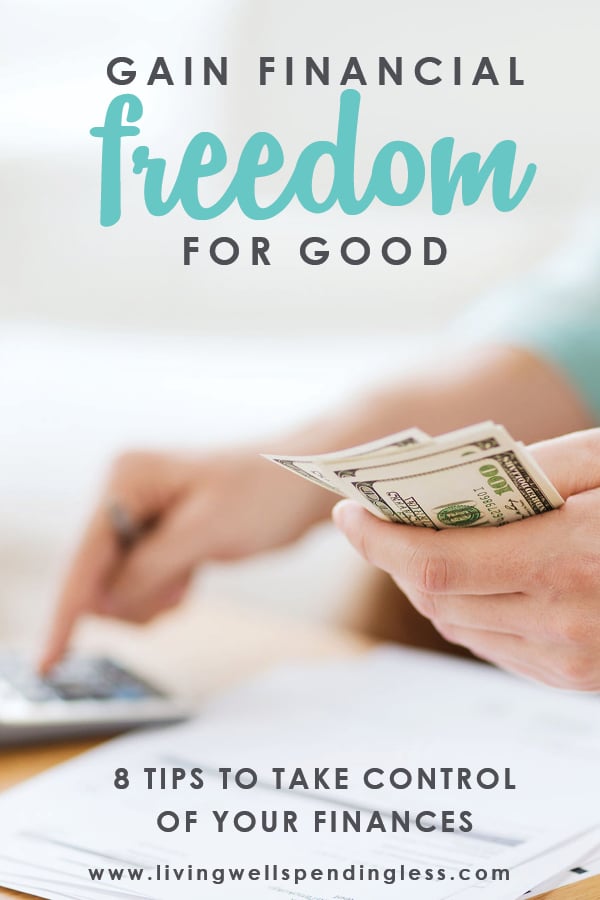 Do your financial goals feel too far away? They're not impossible! These 8 tips helped me get out of debt and gain financial freedom for good.