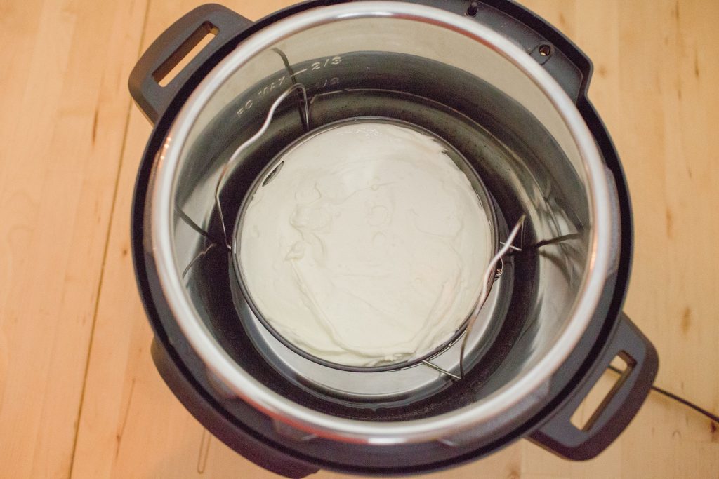 Step 7- for easy keto cheesecake- makes such a light and fluffy cheescake with any cracks.