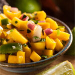 Looking to liven up dinner? This Easy Mango Salsa only has four ingredients, is quick and adds a burst of flavor to main dishes. Or just serve with chips!