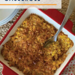 t's hard to find a side dish that even the pickiest eaters will embrace, but this Creamy Corn Casserole with crushed Ritz Cracker topping definitely does the trick. It's easy, delicious and always a hit--your new holiday go-to recipe! #recipes #cornrecipes #casserolerecipes #kidfriendlyrecipes #easyrecipes #holidayrecipes