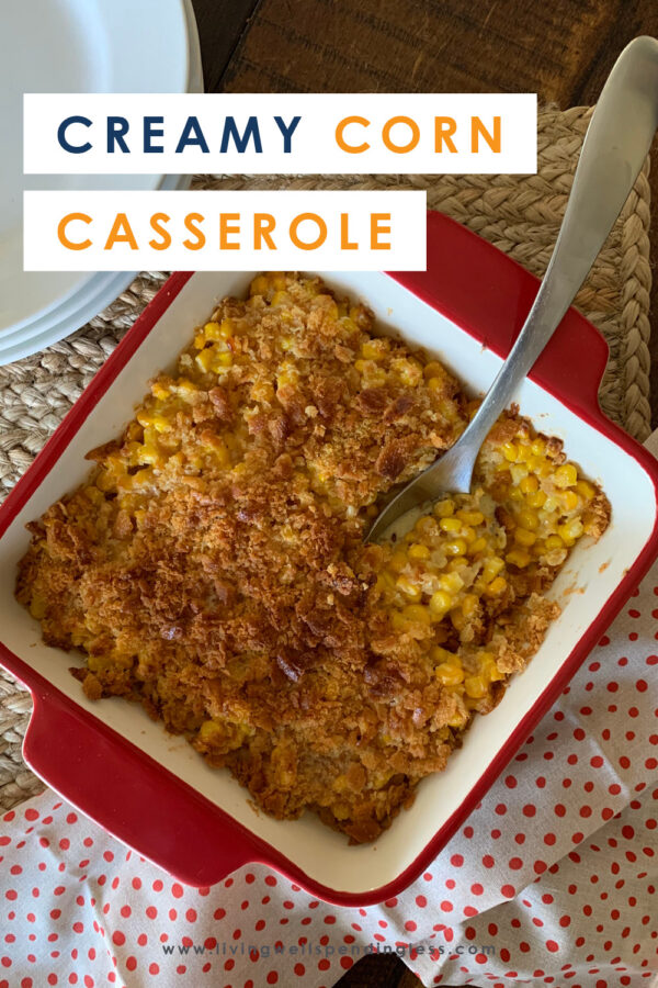 t's hard to find a side dish that even the pickiest eaters will embrace, but this Creamy Corn Casserole with crushed Ritz Cracker topping definitely does the trick. It's easy, delicious and always a hit--your new holiday go-to recipe! #recipes #cornrecipes #casserolerecipes #kidfriendlyrecipes #easyrecipes #holidayrecipes