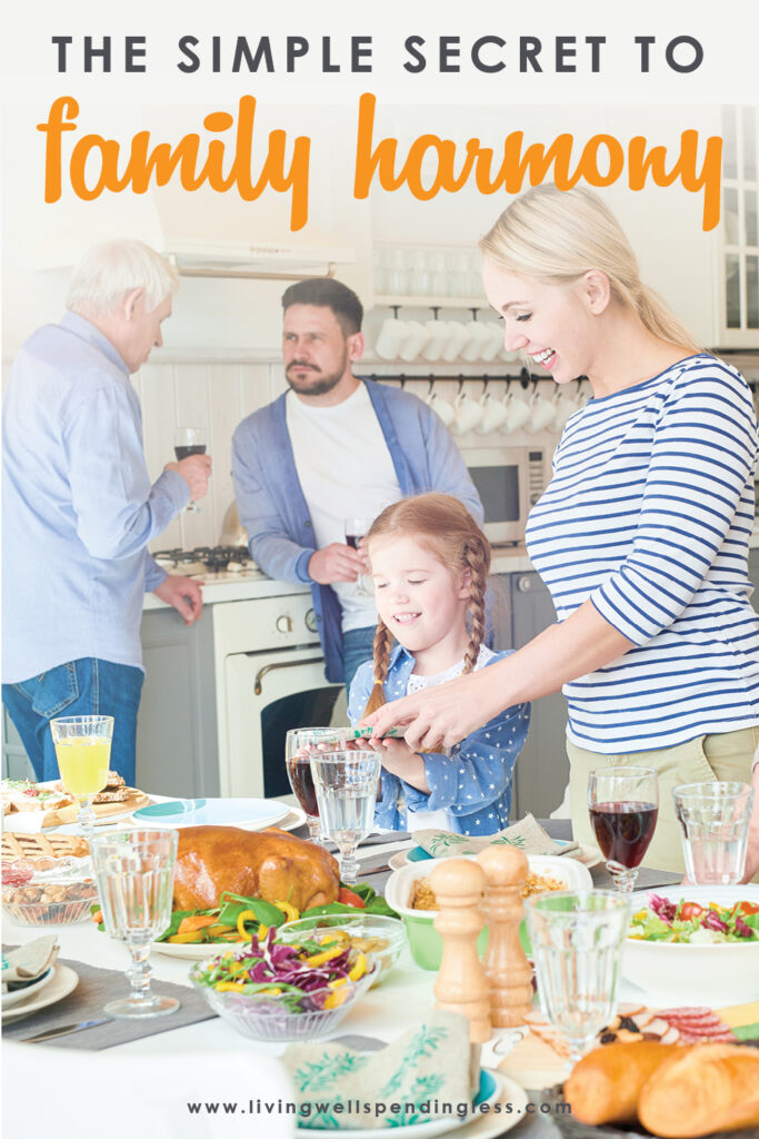 Ever noticed how the holidays can bring out ALL the dysfunction? But for better or worse, family is family, which means that sometimes it's best to just figure out how to get along. Luckily, help is here! Get the simple secret to family harmony....and make your next gathering your best yet!