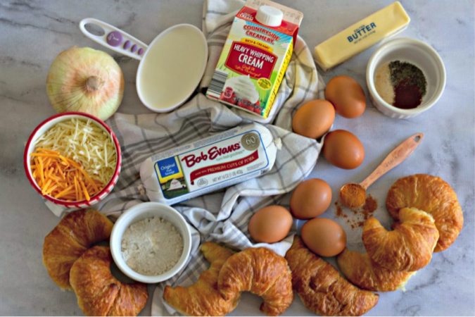 Ingredients for casserole