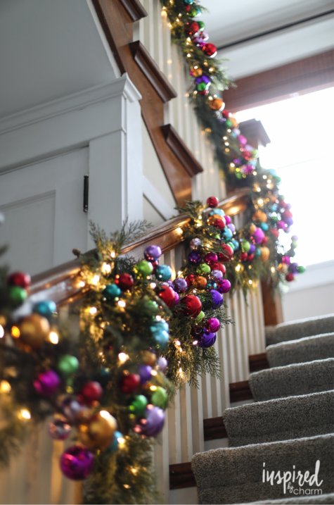 More fun garland tips for your staircase