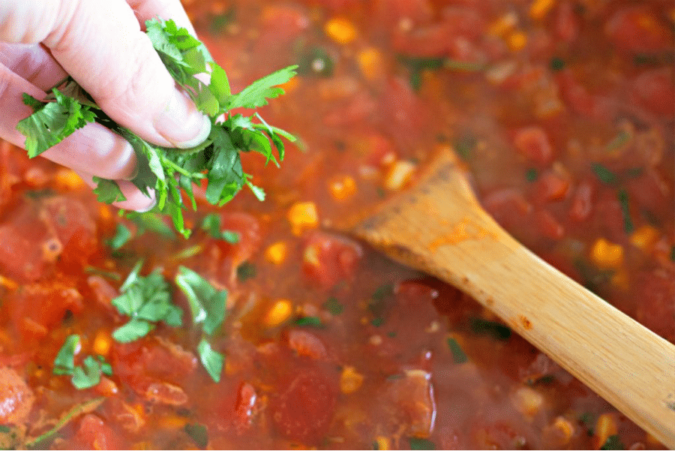 Looking for a new hearty, healthy, delicious and quick-cooking soup? This One-pot Chicken Tortilla soup is so easy and crafted with ready-made ingredients.