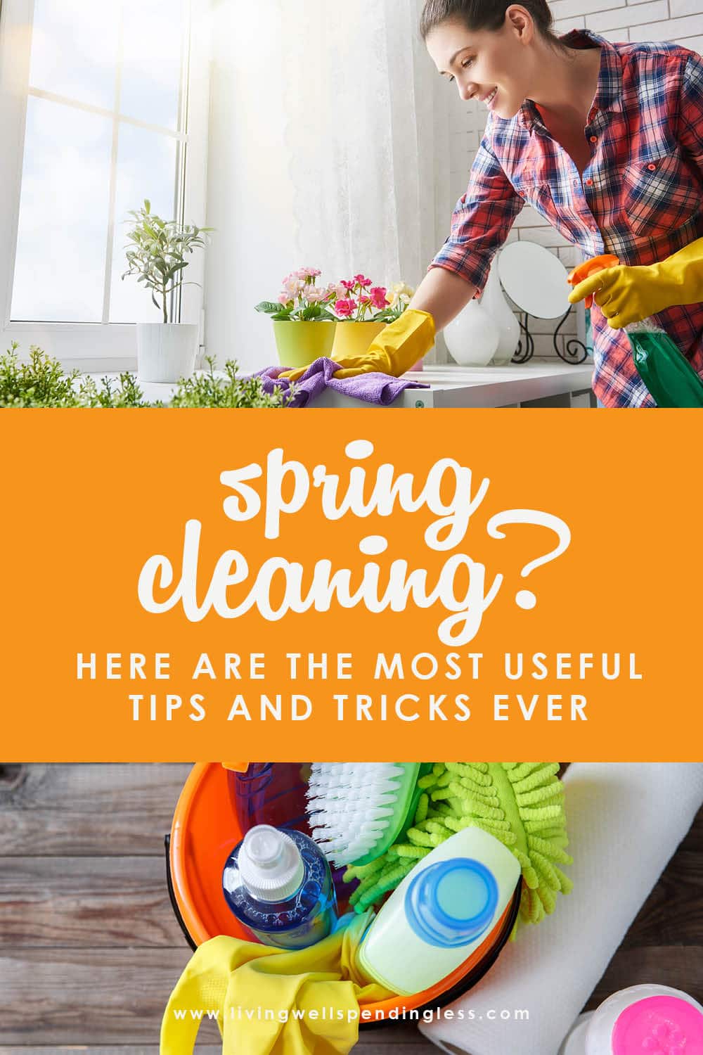 If you're looking for the best Spring Cleaning tips, tricks, and hacks to declutter, deep clean, and freshen up your home, then this is for you! #springcleaning #springcleaningtips #declutter #cleaningtips #decluttering #tidyingup #cleaninghacks