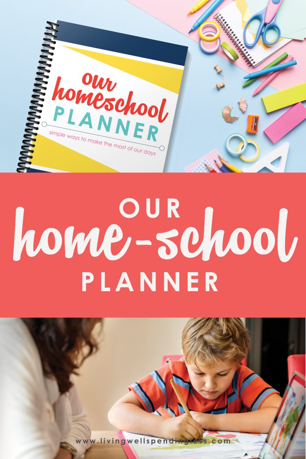 Need a better homeschooling technique to stay organized? This free printable homeschool planner is the perfect tool for planning ahead! #homeschoolplanner #homeschoolingtips #printableplanner #elearning