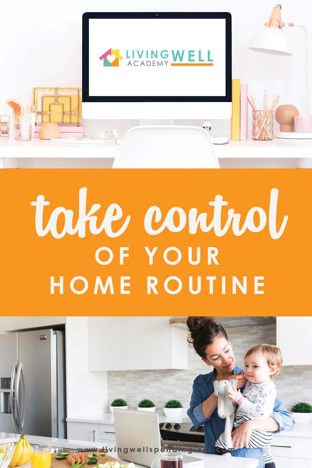 Want to Take Control of Your Home Routine? Don't Miss This! | Living Well Academy The world is a little crazy right now, and with all the stress and uncertainty going around, something to focus on to help you in all areas of life might be exactly what you need. Living Well Academy is a life management course created explicitly to help you feel productive and confident in four key areas: habits and routine, simplifying mealtime, keeping tidy, and mastering money. After this course, you will feel ready to tackle whatever craziness comes your way! Don't miss this first launch that we'll be hosting live! #lifegoals #mastermoney #smartmoney #foodmadesimple #lifemanagement #lifecourse #empowered