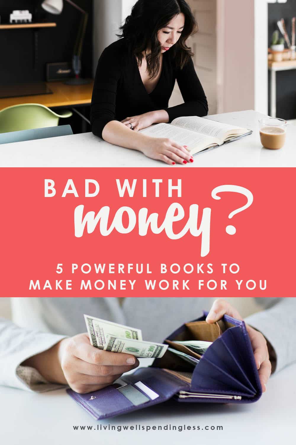 How to Make Your Money Work for You | Top 5 Books to Read Get the solutions and understanding you need to live a financially abundant life! These are the top 5 books to read when it comes to understanding how to make your money work for you. With the right tools and resources, having financial security is possible, so don't miss it! #financialpeace #budgeting #bestbooksonmoney #moneybooks #finances #smartmoney