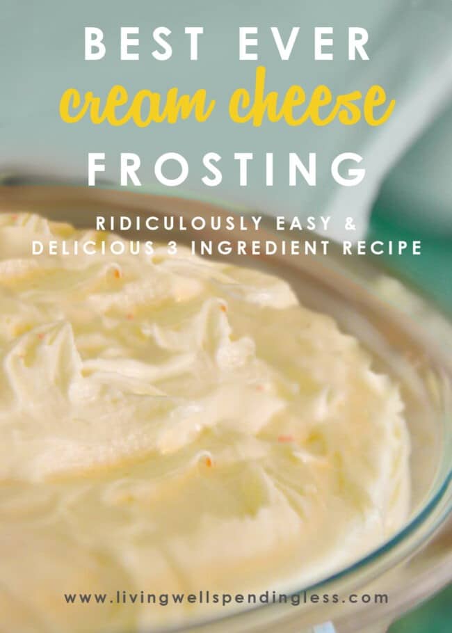Looking for an easy and delicious basic buttercream frosting recipe? This is the BEST homemade buttercream cream cheese frosting recipe! 