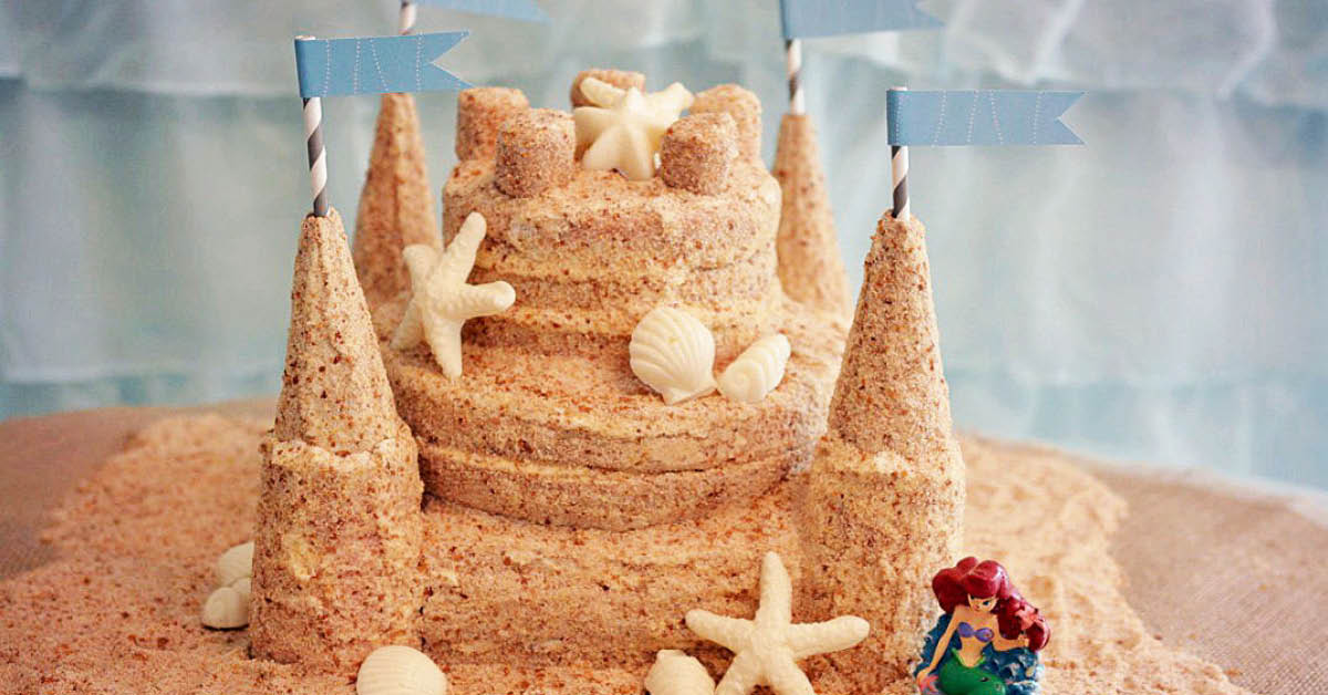 How to Make a Sandcastle Cake