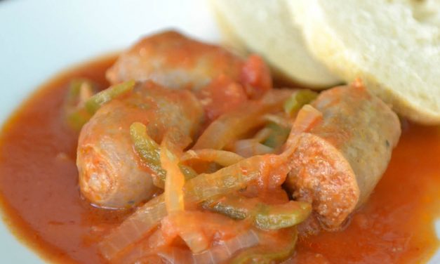 Slow Cooker Sausage & Peppers
